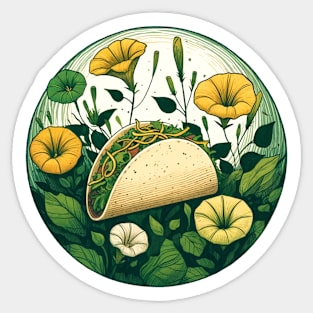 Morning Glory Taco Sticker